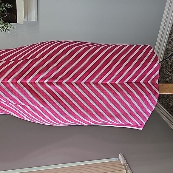 TALBOTS NWT pink‎ striped sleevless dress with V neck. GREAT FOR Vacation. - Picture 6 of 13